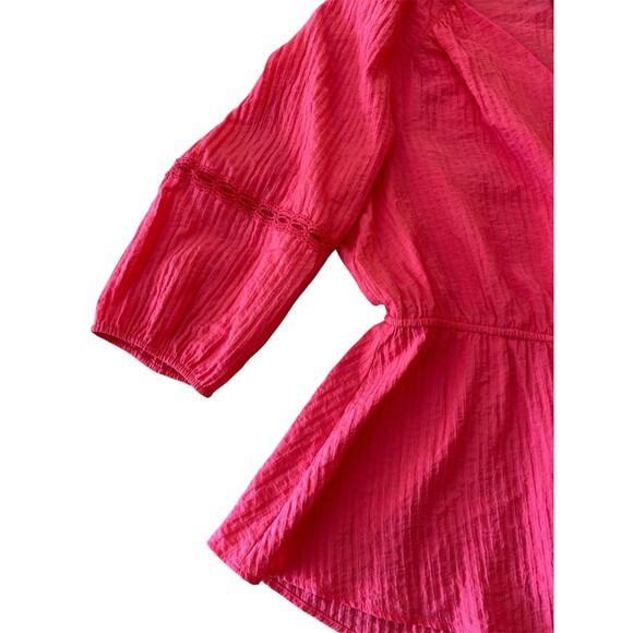 Lane Bryant Women’s Blouse Top Pink SZ 18/20/1X Embellished - Picture 4 of 7